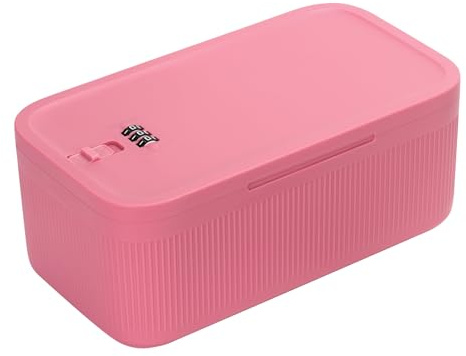 Abschließbare Aufbewahrungsbox, geruchsdichter Behälter für persönliche private Gegenstände, Schmuck, Medikamente, Snacks, verschließbare Handy-Smart-Geräte, kleine Schlossbox für Büro, Zuhause,