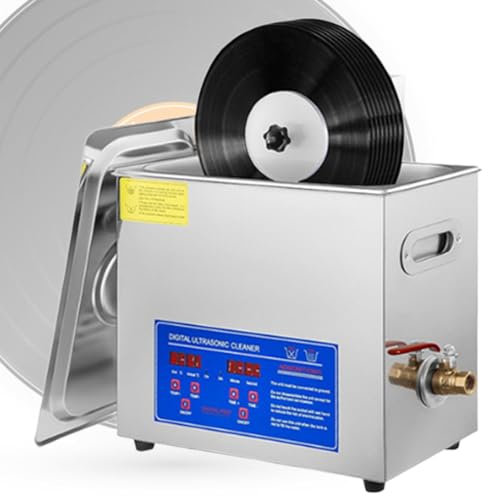 WEIMILOR Reiniger Ultraschallmaschine, Haushalts-Ultraschallteilereiniger, 6,5-l-Ringreiniger Ultraschall mit Digitalanzeige, Timer und Heizung