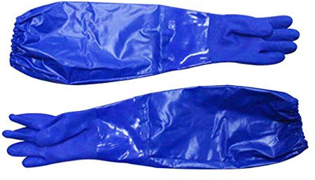 Handschuhe, Schweißerhandschuhe, Extra lange Angelhandschuhe for Herren, Geschirrspülhandschuhe, schulterlang, Gartenhandschuhe, Fischereihandschuhe, wasserdichte Handschuhe, strapazierfähige Handschu