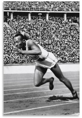 Poster mit amerikanischem Leichtathlet, Jesse Owens, Poster, 3 Stück, Wandkunst, Poster, Rollen, Leinwand, Gemälde, Bild, Wohnzimmer-Dekoration, Zuhause, 20 x 30 cm