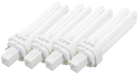 GALPADA 4pezzi Lampade Fluorescenti Compatte Led Attacco Pin Lampade Risparmio Energetico Senza Sfarfallio Per Uso Domestico Ufficio Led Plug-