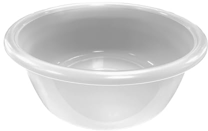 CAPE WARWICK Body Wash Bowl Natural, Autoclavable, 35cm x 13.5cm Round Basin Reusable Plastic Washing Bowls for Personal Care, Nursing, Medical, Care Homes, Clinics, Home Use