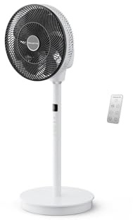 Rowenta Standventilator Turbo Swift Silence, intensive Erfrischung, extrem leise mit nur 20 dB(A), multidirektionale Oszillation, anpassungsfähiges kompaktes Design, Silent-Night-Modus, QV5040F0