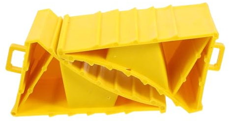 ELAYARD 2 PièCes Cales De Roue pour Camping Car avec PoignéE Protection Pneus en Abs Cale Roue Polyvalente pour Caravanes Et Remorques