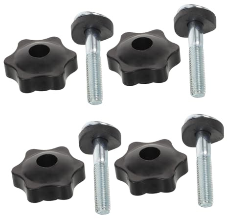 SHINEOFI 4 Piezas Tuercas y Tornillos para Manillar de Cortacésped Kit de Accesorios para Tractor y Barredora Repuestos para Mantenimiento Rápido y Sencillo