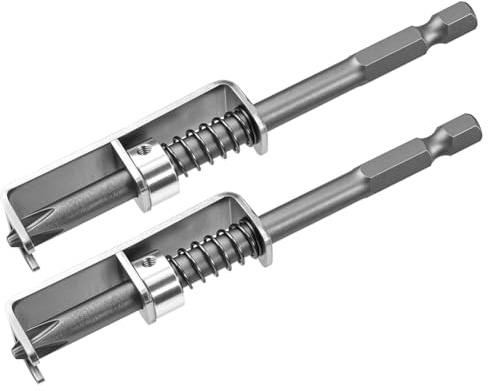 Koolenry Porte-Vis de Vis à Ressort de Bit de Tournevis à Ressort (2 Pc), Support de Bit de Fonctionnement à une Main pour les Électriciens
