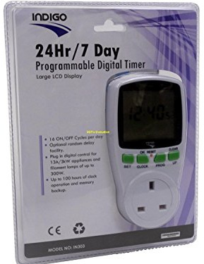 24 hour 7 Day Digital Timer With Large LCD Display Home, holiday and security and use ONLY WHILE STOCKS LASTS