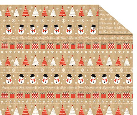 Ursus 11824603 - Fotokarton, Christmas Time, DIN A4, 300 g/qm, 10 Blatt, beidseitig bedruckt, Vorder- und Rückseite in verschiedenen Motiven, aus Frischzellulose, Motiv 3, ideal für kreatives Basteln