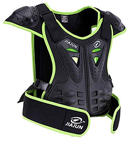 Armor Qtrees Gilet de protection enfant pour moto/dirtbike/motocross/ski/snowboard, Vert, m