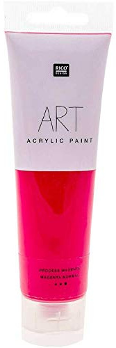 Rico Design 100 ml Art Künstlerfarbe Acrylfarbe Acrylic Paint Farbe (Process Magenta)