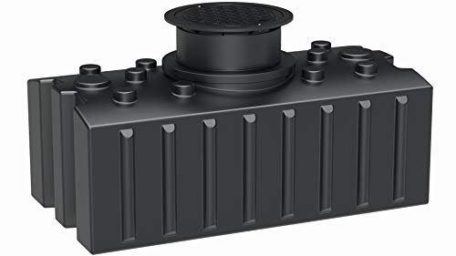 GreenLife Regenwasser-Flachtank 2.000 l m. Ausgleichsdom u. begehbarer Abdeckung Erdtank Wasserspeicher