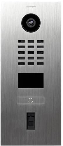 DoorBird D2101FV Fingerprint 50 IP Video Türstation | Video-Türsprechanlage mit 1 Ruftaste, Fingerabdruckleser, RFID, HD-Video, Bewegungssensor, in Edelstahl V2A