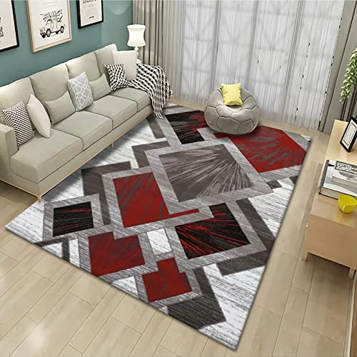 Teppich Tisch Dekoration,Langlebiger Teppich Mit Geometrischem Design, Grau, Gelb, Schwarz vorraum Teppich,deko terrasse modern 60x160cm
