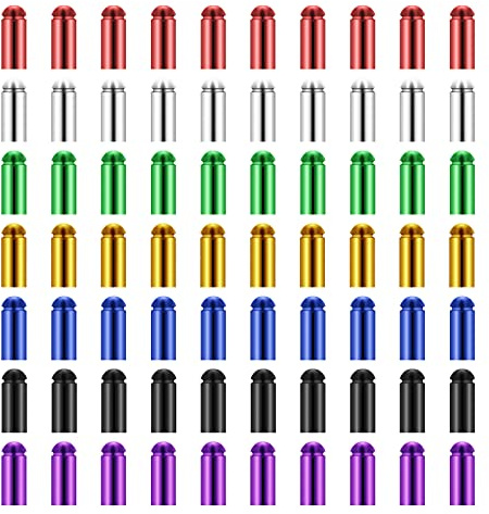 YWNYT 70 Stück Dart-Flügelschutz, 7 Farben, Aluminiumlegierung, Dartflügelkorrektur, fixiert, 90 Grad, professionelles Wettkampf-Dart-Zubehör