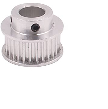 Zahnriemenscheibe BF Typ 40 Zähne 3M Zahnriemenscheibe Bohrung 6,35 mm 8 mm 10 mm 12,7 mm für HTD-Riemen verwendet in linearer Riemenscheibe 40 Zähne 40 Zähne, rostfrei und korrosionsbestän