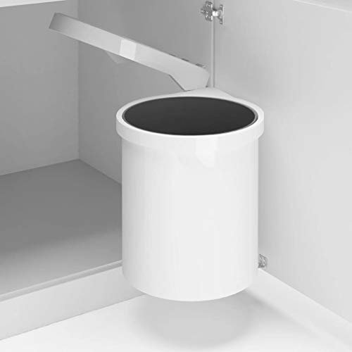 Homgoday Einbau-Abfalleimer für die Küche aus Kunststoff 12 L, Möbel für den Innen- und Außenbereich Zuhause Wohnzimmer