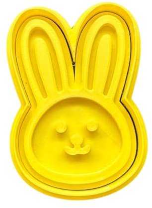 The Cookie Cutter Hub Large Easter Bunny Ears Cookie Cutter and Matching Embosser for Cookies Biscuits Clay Baking Decoration