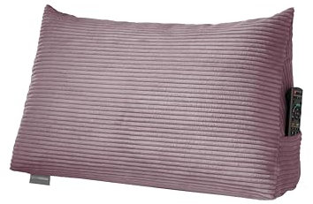 Traumnacht Cozy Cojín para la Espalda, cojín de Lectura, 70 x 40 cm, Color Rosa, Funda extraíble y Lavable de Pana acogedora, práctico Compartimento Lateral, Certificado Öko-Tex, producido según el