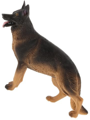 ifundom Schäferhund Figur Kinder Realistische Welpenskulptur Kunststoff 11,4 x 8,1cm Spielzeug Und Deko Für Kinderzimmer Und Geschenk