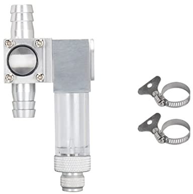 Regulador de CO2, Acuario CO2 Medidor de burbujas de aleación de aluminio atomizador CO2 Fish de difusor externo CO2 Planta de sistema generador CO2 Atomizador Sin oxidarse(W05-05-12A)