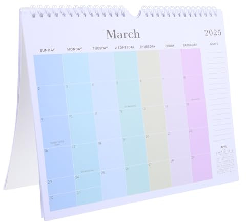 HOMSFOU Wandkalender Großer Hängender Monatskalender Mit Klaren Kästchen Für Notizen Monate Organisation Dickes Papier Für Büro Und Zuhause