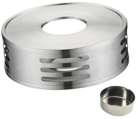 TOPPERFUN Calentador De Té De Acero Inoxidable Base Calentadora para Tetera Accesorio Ceremonia del Té Doméstico