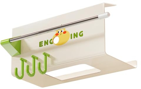 Soporte para de pañuelos, de Papel montado en la Pared con Gancho - Fijación Adhesiva para Papel higiénico - para baño, Cocina, Gimnasio, Dormitorio Universitario