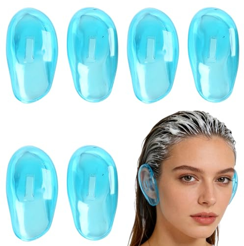 NiceNaiils 6 Pezzi Paraorecchie In Silicone Per Capelli Riutilizzabili Colorazione Dei Capelli, Paraorecchie Impermeabili Per Tinture Per Capelli Per La Casa Doccia Bagno Salone