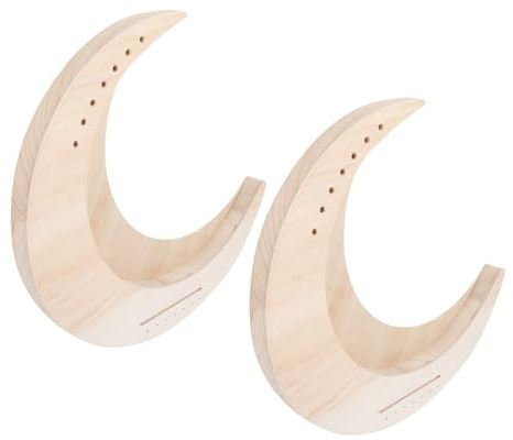 TOYANDONA 2 Sets Holzharfe mit Saiten Mondförmiges Design Diy-bausatz aus Hochwertigem Holz für Anfänger und Musikliebhaber