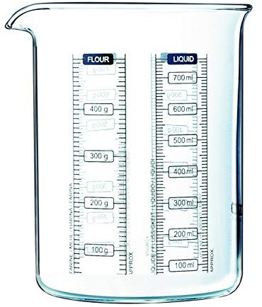 Pyrex 755040 Kitchen Lab Messbecher, 0,75 L
