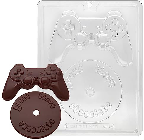 Cybrtrayd M216 Video Game Kit Chocolate Candy Mold with Exclusive Cybrtrayd Copyrighted Chocolate Molding Instructions