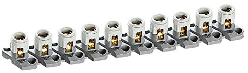 Legrand 098401 Borne de Raccordement pour Coffrets de Dérivation, 2mm x 10mm, Blanc, Lot de 10