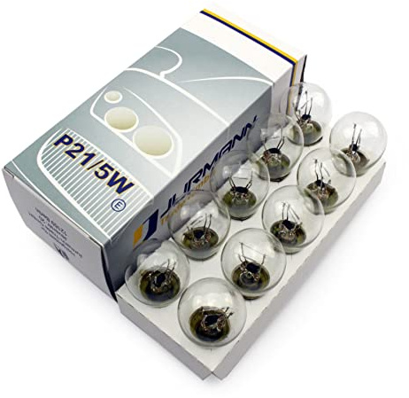 10 Stück P21/5W BAY15d 21/5W 2-Phasen Dual Sockel 12V 5W KFZ Beleuchtung Glühlampe, Glassockellampe Glühbirne Soffitte Autolampen