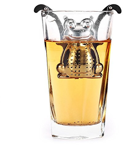 Daiiwwo Infuser/Infuseur de thé/Filtre Diffusseur/Passoire a Thé à Forme de Grenouille Infuseur Réalisé en Acier Inoxydable