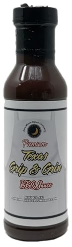 Premium | TEXAS Style Grip-n-Grin BBQ MOP SAUCE | 12 fl. oz. Flavor Lock Bottle | Crafted in Small Batches