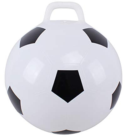 STOBOK Aufblasbarer Fußball Hüpfball 45Cm - Springender Spielball Für Kinder Indoor Und Outdoor Leichter PVC Spring Ball Für Spaß Am Strand Pool Und Garten