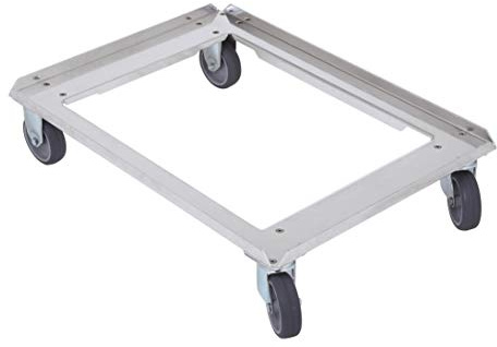 thermohauser Fahrgestell aus Aluminium für EPP-Thermobox Universal - 69 x 49 x 16 cm - Tragelast von 250 kg - Transport von Isolierboxen