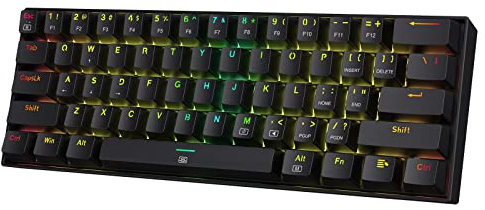 Redragon Dragonborn RGB - Mechanische Gaming-Tastatur - Netzwerk-Switches - Abnehmbares USB-Kabel - Schwarz (Schwarz)