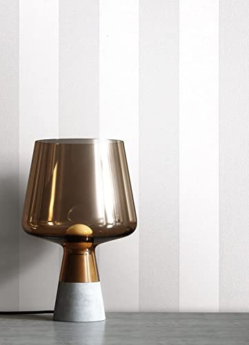 Newroom Vliestapete Grau Streifen Leinenoptik Tapete Wohnzimmer | matte Wandtapete mit feiner Leinenstruktur, gebrochenes Weiß, modern skandinavisch, ansatzfrei, Mustertapete Schlafzimmer