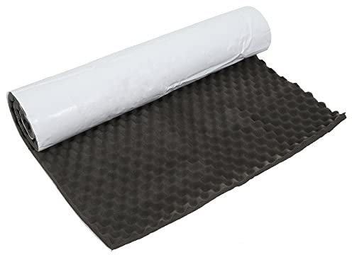 X AUTOHAUX Tapis Isolation Phonique et Thermique Voiture Capot Moteur Porte 7-14mm Mousse à Mémoire Isonorisant 50x100cm