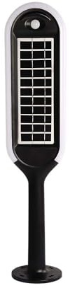 V-TAC Lampes solaires - Bornes solaires - IP65 - Blanc + noir - 5 W - 400 lm - 4000 K