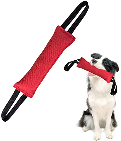Massaggiagengive per cani,Giocattolo per rimorchiatore per cani,Tirare il Massaggiagengive per cani con 2 manici forti,Giocattolo interattivo durevole per tirare il cane da addestramento,Tug