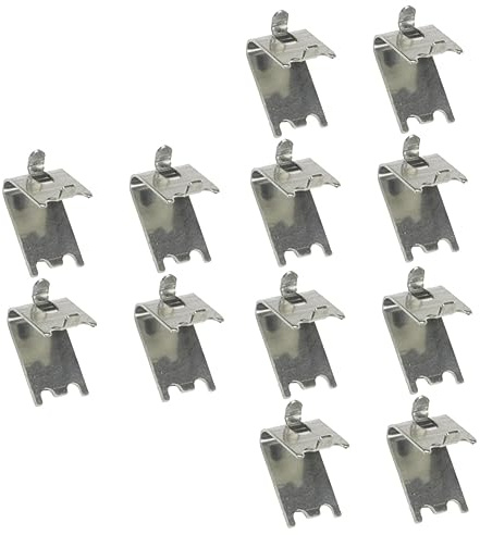 OSALADI 12pcs Refrigerator Clips Shelf Clips Freezer Clamps for Kitchen Cupboard Shelf Supports and Fridge Storage