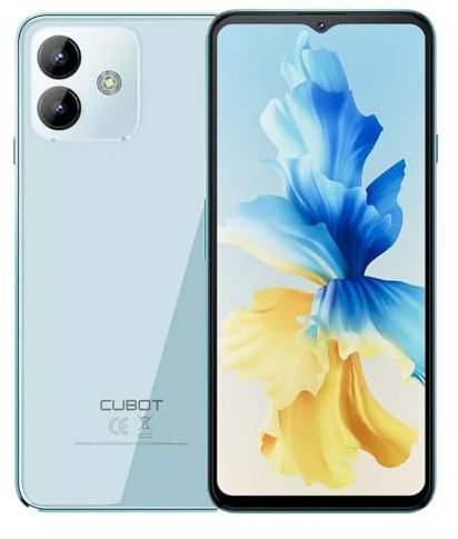Cubot Note 40 - Smartphone 6.5 HD+ 90Hz, 6GB e 256GB, doppia fotocamera da 50 MP, batteria 5200mAh, Android 13, processore OctaCore, Blu