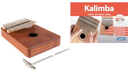 Fame Kalimba Set, Anfänger Ritual Percussion-Set, 88 Seiten Lehrbuch, DIN A5 Querformat