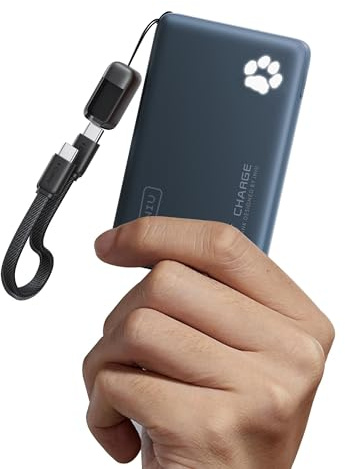 INIU Portable Charger, Ultra Slim 10000mAh 45W PD Power Bank, Fast Charging Mini Battery Pack, Travel Trip Accessories Ship Essentials for College Students Travelers Teen Boys Girls, Blue