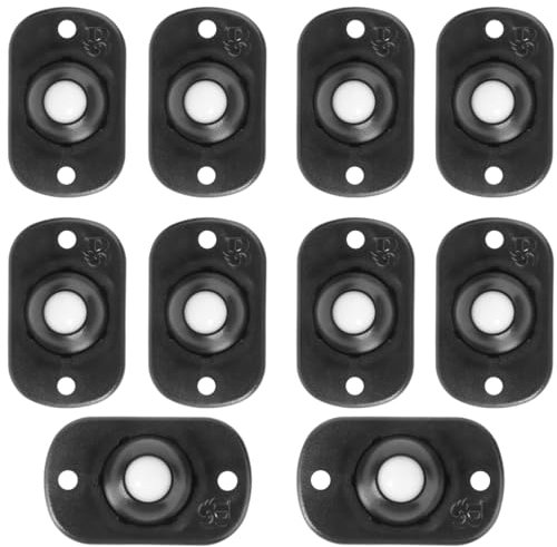 KOLZEMV 10 Piezas Ruedas Deslizantes para Muebles Pesados - Carga 200kg, Mini Adhesivas Giratorias para Mover y Mesa de Centro