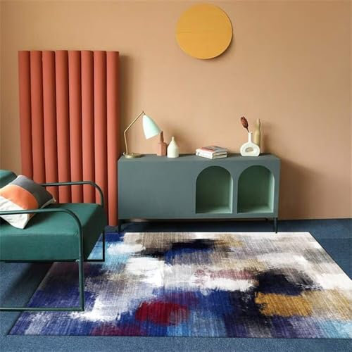 RUGMRZ Teppich Läufer Küche Moderne Geometrie, Mode, Einfachheit, Wohnzimmer, Sofa, Schlafzimmer, Anti-Rutsch Dekoartikel Wohnzimmer Mehrfarbig Teppiche Für Terrasse Teppich Tür 200X300CM