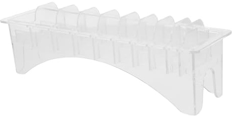 SAFIGLE Plastic Rectangular Clipper Comb Storage Box with Ten Slots