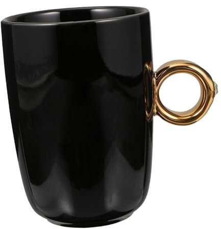 GLEAVI 1pezzi Tazza in Porcellana Per Anello Tazza Da Per Amanti Design Ad Anello Pratica e Resistente